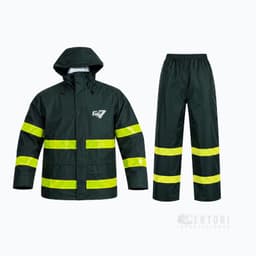 Ropa de agua y para perforación GS7 de PU/PVC Verde thumbnail 0